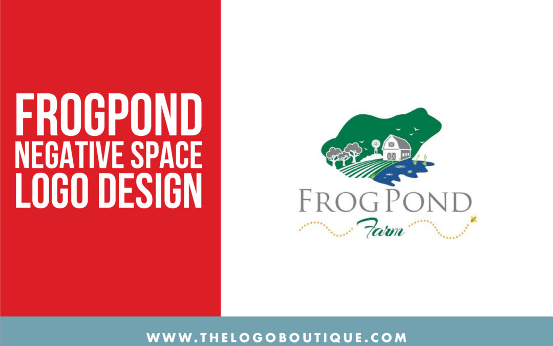 Frogpond Negative Space Logo Design